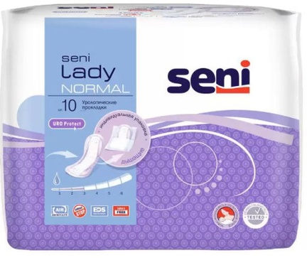 Seni Lady Normal, урологические прокладки, 10 шт