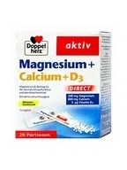 Doppelherz Aktiv, магний + кальций + D3, Гранулы прямого действия, 20 шт