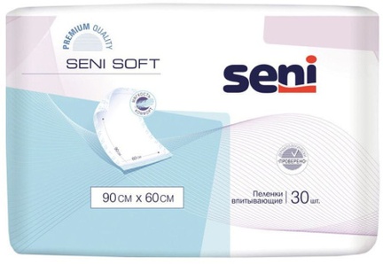 Пеленки Seni Soft, 30 шт, 90 см x 60 см
