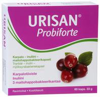 Urisan Probiforte, клюква + инулин + лактобактерии, Капсулы желатиновые, 60 шт