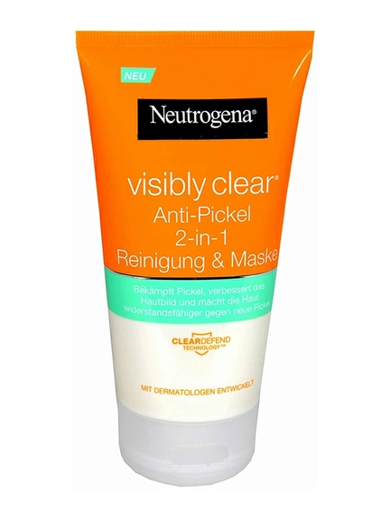 Neutrogena, Очищающая маска Visibly Clear, Маска для лица, 150 мл