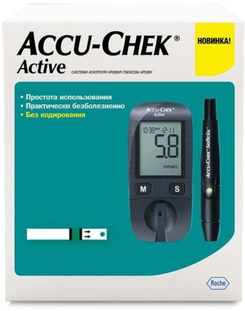 Глюкометр Accucheck Active (набор), 1 шт