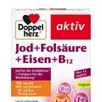 Doppelherz йод + фолиевая кислота + железо + B12, 45 шт, Таблетки