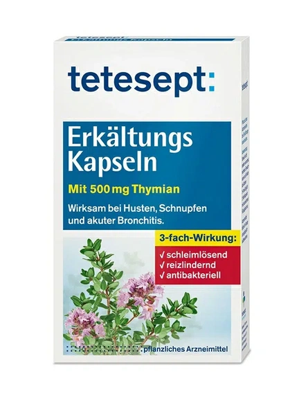 Tetesept, Капсулы от простуды, 40 шт