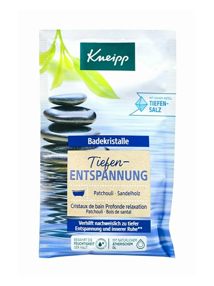 Kneipp, соль для ванн, Глубокое расслабление, Пачули и Сандал, 60 г
