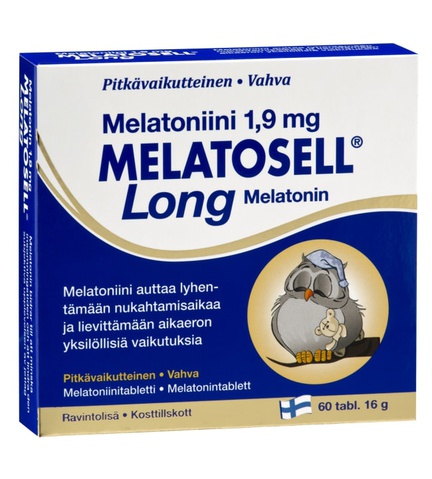 Melatosell Long, мелатонин, Таблетки, 60 шт