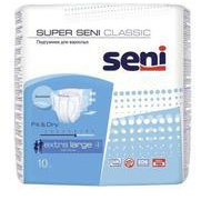 Seni Super Classic подгузники д/взрослых, 10 шт, XL