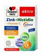Doppelherz Aktiv, wинк + гистидин + витамин C, таблетки, 30 шт