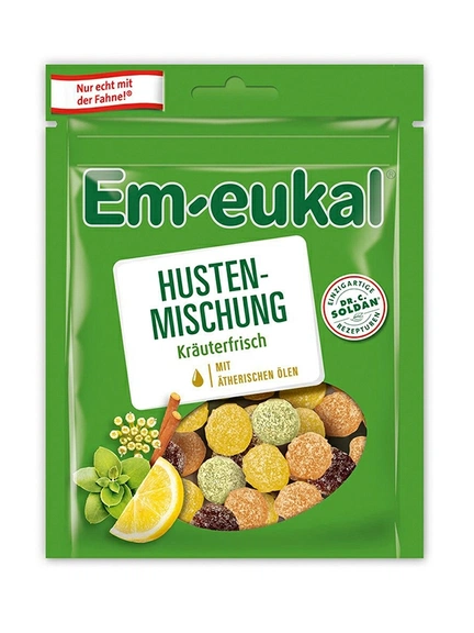 Em-Eukal, Мармеладки для горла, Мармелад жевательный (Фруктовый), 90 г