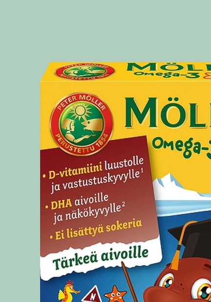 Möller Омега-3 для детей, Пастилки жевательные, 45 шт (Кола)