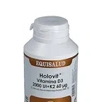 Equisalud Holovit, витамин D3 2000 МЕ + K2 60 мкг + Менахинон, Капсулы, 180 шт