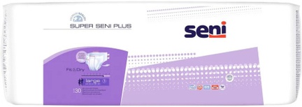 Seni Super Plus, подгузники для взрослых, 30 шт