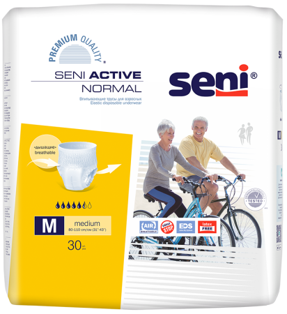 Seni Active Normal, трусы впитывающие, М, 30 шт