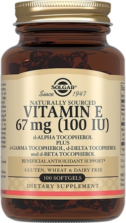 Витамин E, Капсулы желатиновые, 100 шт