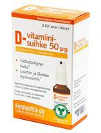 Fennovita, витамин D + K2, Спрей, 250 мл (Апельсин)