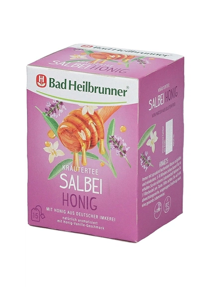 Bad Heilbrunner Шалфейно-медовый чай, Фильтр-пакет, 15x1,8 г