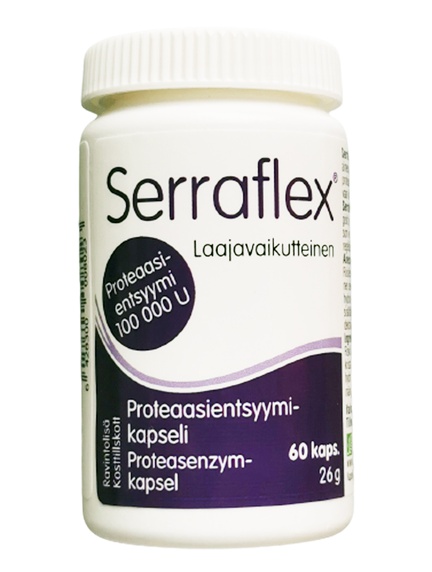 Serraflex, для суставов и мышц, Капсулы желатиновые, 60 шт