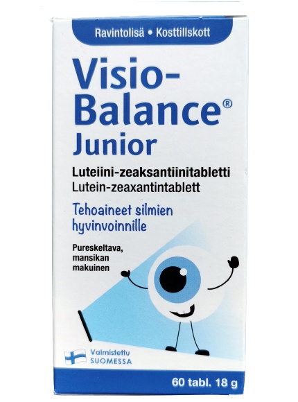 VisioBalance Junior, Лютеин-зеаксантин, Таблетки, 60 шт