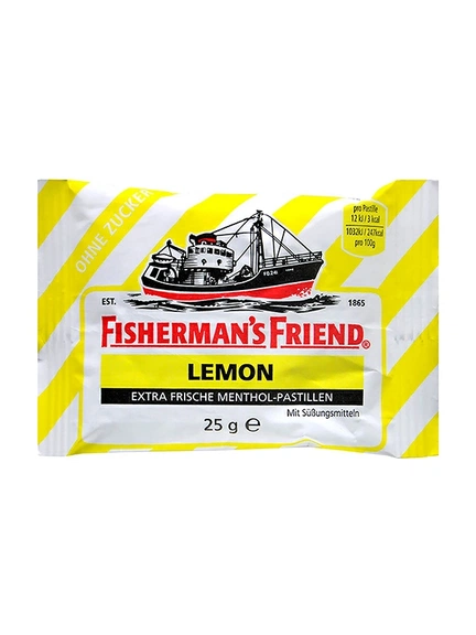 Fisherman's Friend, Освежающие пастилки без сахара (Лимон), 25 шт