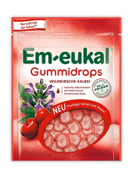 Em-Eukal, Мармеладки для горла, Мармелад жевательный (Вишня), 90 г