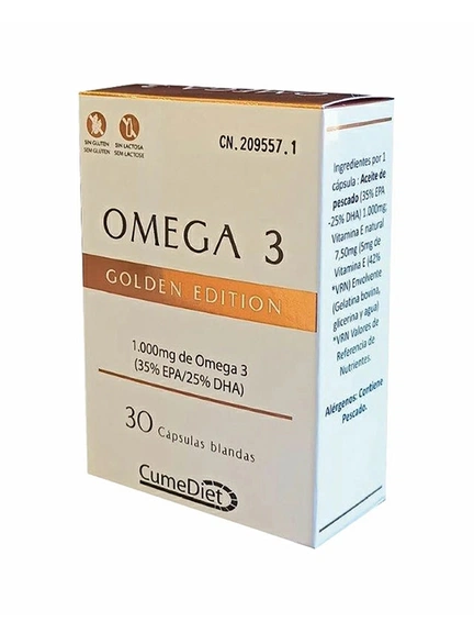 Cumediet, Omega 3 Golden рыбий жир, Капсулы, 30 шт