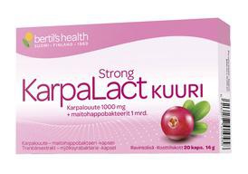 Bertil’s health KarpaLact Strong, экстракт клюквы и молочнокислые бактерии, Капсулы желатиновые, 20 шт
