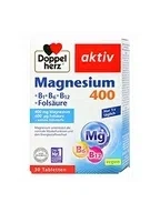 Doppelherz Aktiv, Магний 400 + B1 + B6 + B12 + Фолиевая кислота, Таблетки, 30 шт