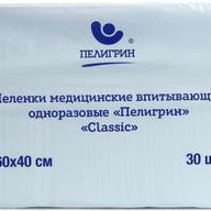 Пелигрин, пеленки впитывающие 40х60, 30 шт