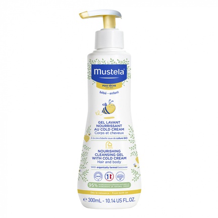 Mustela, гель для умывания с колд-кремом и пчелиным воском, 300 мл