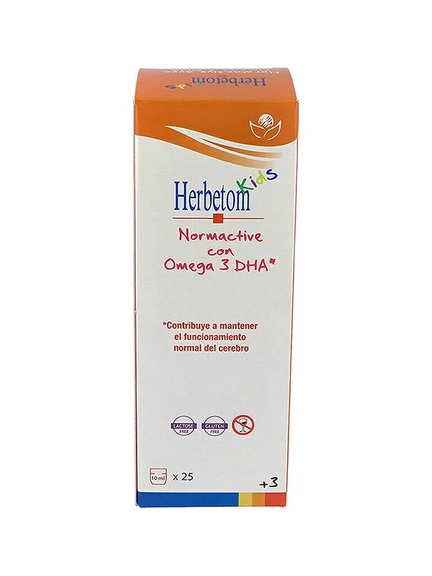 Bioserum, Herbetom Kids Normactive с Омега-3 ДГК, Жидкость, 250 мл