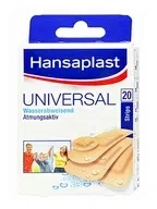 Hansaplast, универсальный водостойкий дышащий пластырь, 20 шт