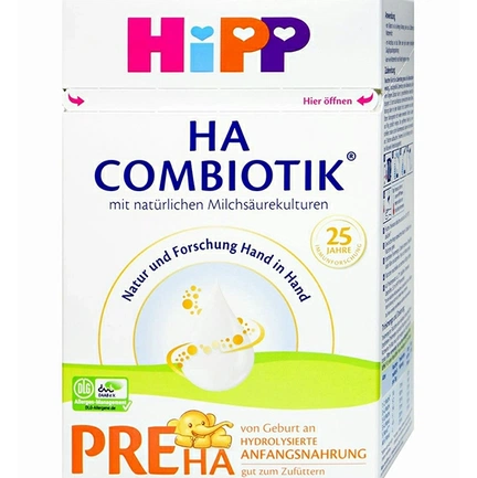 Hipp HA Combiotik, сухая детская молочная смесь с самого рождения, Гипоаллергенная пре-формула, 600 г