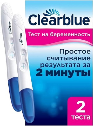 Clearblue, тест на беременность, 2 шт