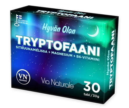 Hyvän Olon, Триптофан, Таблетки, 30 шт