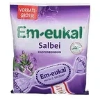 Em-Eukal, Леденцы для горла в большой упаковке, Леденцы для рассасывания (Шалфей), 150 г