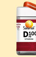 Sana-sol, витамин D, Таблетки, 120 шт