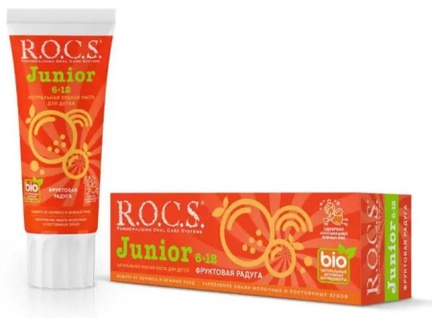 Rocs Junior, Зубная паста, 74 г (Фрукты)