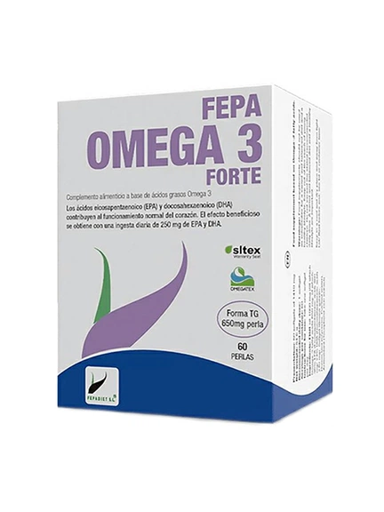 Fepadiet, Fepa-Omega 3 Forte рыбий жир, Капсулы, 60 шт
