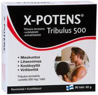 X-potens Tribulus 500, для мужчин, Таблетки, 60 шт