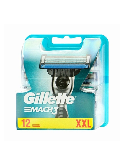 Gillette Mach 3, сменные лезвия для бритья, Лезвие для бритья, 12 шт