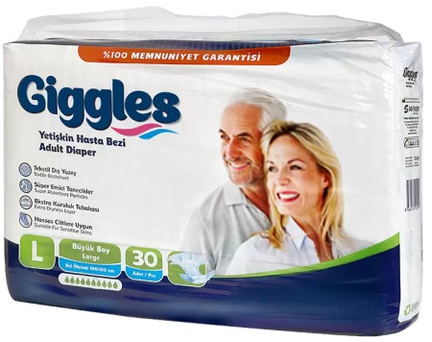 Подгузники для взрослых Giggles Jumbo Adalt Diaper, 30 шт