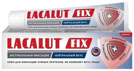 Лакалют Fix, Крем для фиксации зубных протезов, 70 г (Нейтральный)