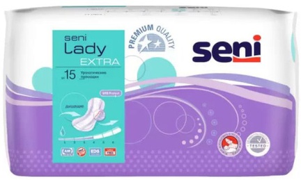 Seni Lady Extra, урологические прокладки, 15 шт