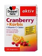 Doppelherz Aktiv, клюква + тыква + витамин C + селен, Капсулы, 30 шт
