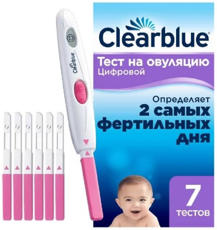 Тест на овуляцию Клиаблю (ClearBlue), 7 шт
