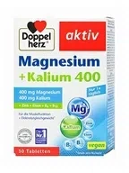 Doppelherz Aktiv, магний + калий 400, таблетки, 30 шт