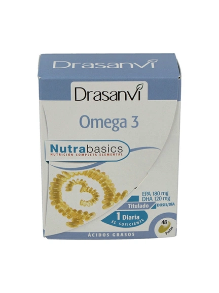 Drasanvi, Nutrabasics Омега 3, Капсулы, 48 шт