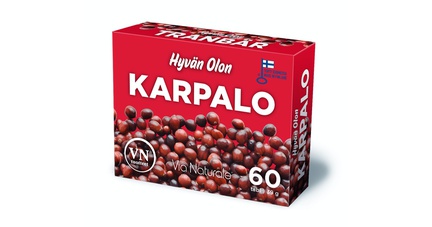 Hyvän Olon Karpalo, Таблетки, 60 шт (Клюква)