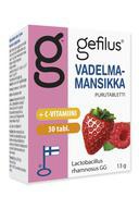 Gefilus, лактобактерии и витамин С, Таблетки жевательные, 30 шт (Клубника и малина)