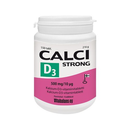 Calci strong, кальций + D3, Таблетки, 150 шт